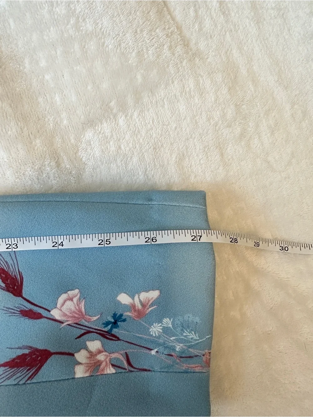 Elliatt Light Blue Floral Jumpsuit with Pink Floral Accents - Picture 10 of 13